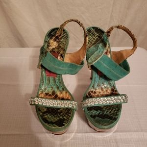Massimo Dogana Snakeskin Heels